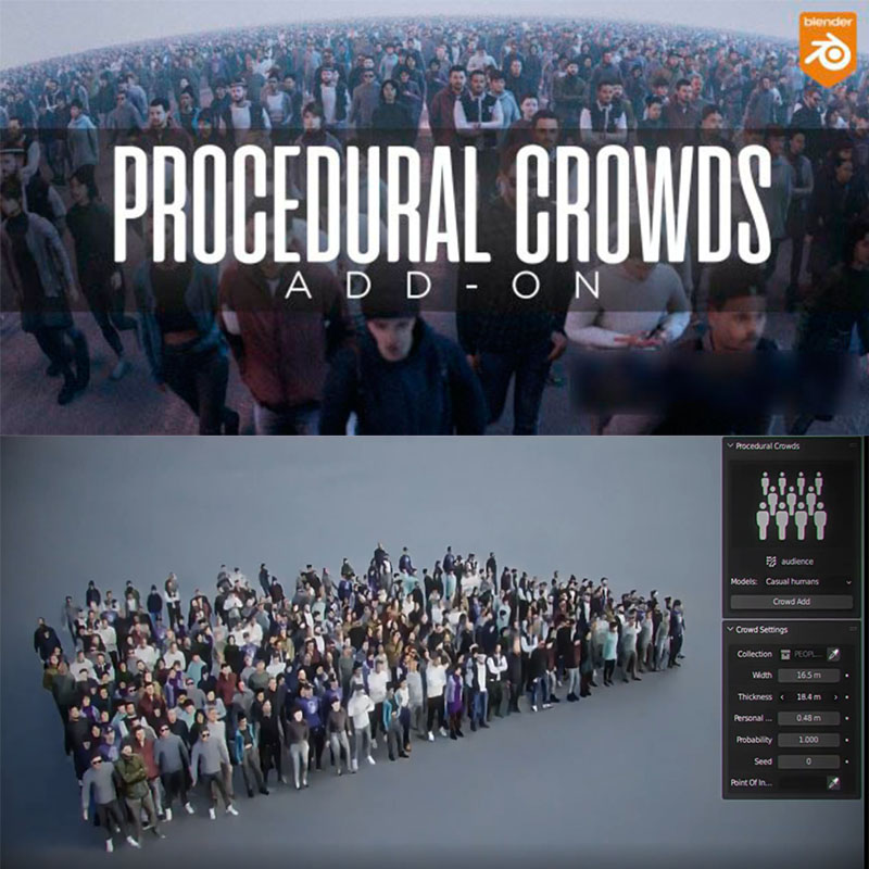 Procedural-Crowds -pro V1.3.0