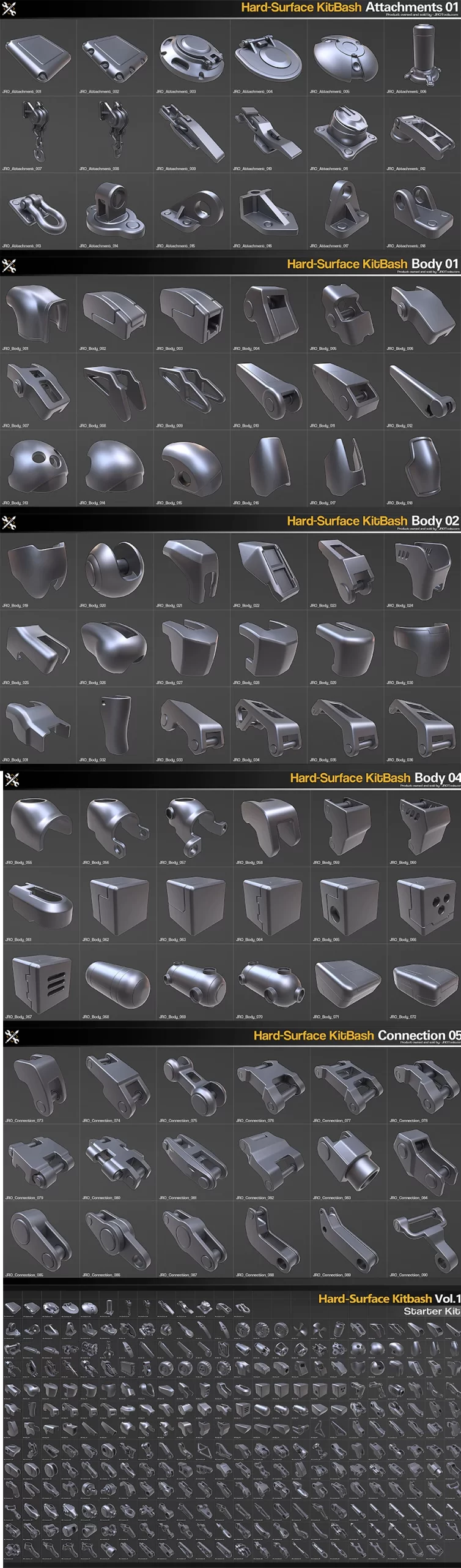 Hard-Surface Kitbash Vol.1