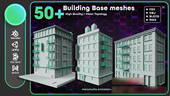 50-Building-Base-Mesh
