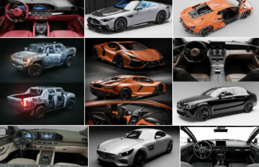BlenderKit 跑车名车豪车交通工具汽车3D模型下载 BlenderKit Transport Pack 2