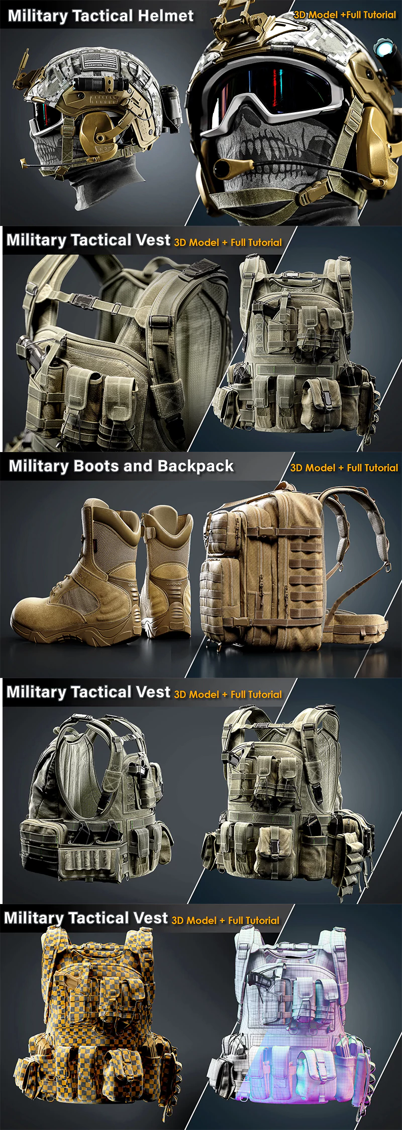 Artstation – Military Equipment Masterclass Bundle