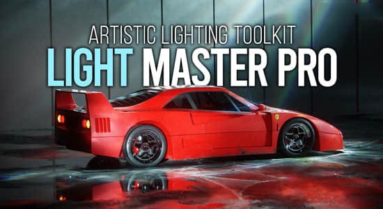 Blender插件下载500组闪光阴影反射抽象创意焦散纹理灯光预设 Light Master Pro