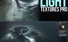 Blender插件下载-色散焦散闪光反射灯光纹理特效资产预设 Light Textures Pro