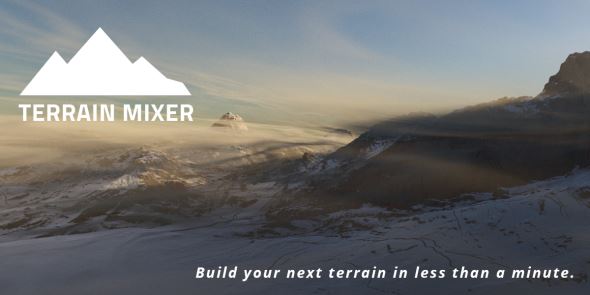 Blender插件下载-地形自然环境生成 Terrain Mixer V3.1.3 + 预设库 + 使用教程