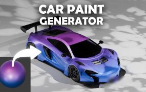 Blender插件下载-车漆生成器 Car Paint Generator V1.1.0