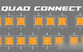 Blender插件下载-四边形连接插件 3DPRS Quad Connect V1.0