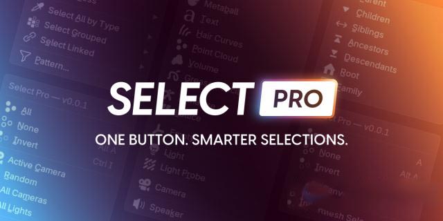Blender插件下载-一体化菜单插件 Select Pro v1.2.1