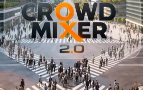 Blender插件下载-人群模拟生成 Crowd Mixer V2.0.1+使用教程