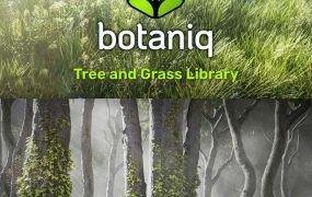 Blender插件下载-1413组植物树木草地花朵3D模型资产预设插件 Botaniq V7.2.0