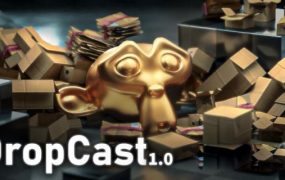 Blender插件下载-真实物理碰撞模拟散落散布工具 Drop Cast V1.0.3