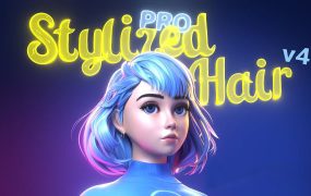 Blender插件下载-卡通头发制作 Stylized Hair PRO V4.2.1 + 使用教程