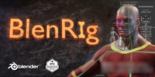 Blender插件下载-人物角色绑定 BlenRig 6 V5.0.0 + 使用教程