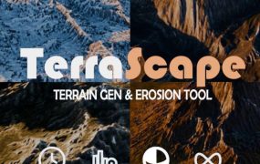 Blender插件下载-程序化地形生成器 TerraScape V1.0