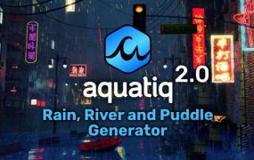Blender插件下载水流喷泉特效预设 Water Library Aquatiq V2.0.0 – Water Assets